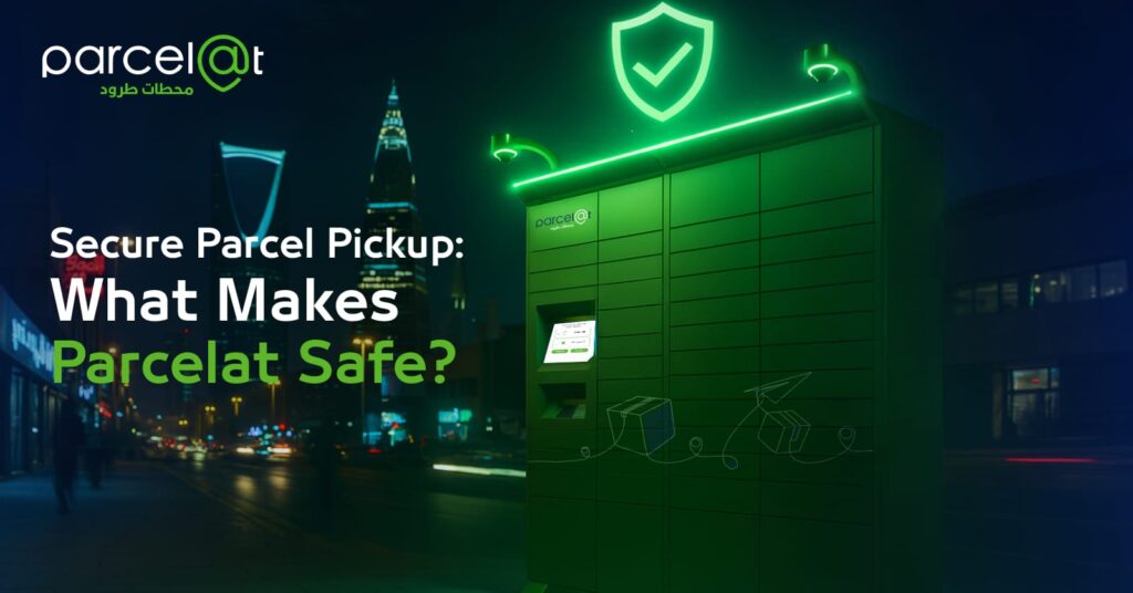 Secure parcel pickup in Riyadh – Parcelat locker stations.