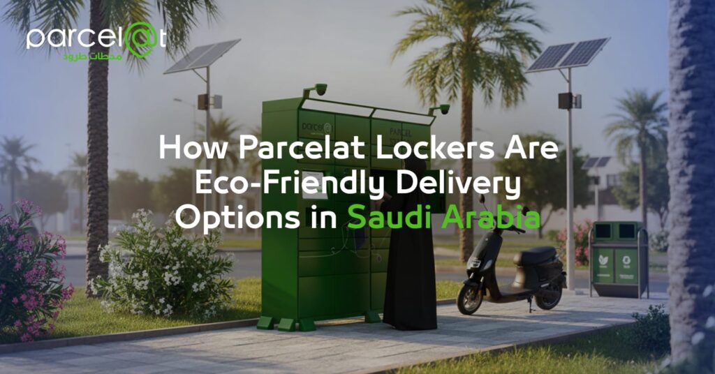 Eco-friendly parcel locker in Saudi Arabia powered by solar energy by Parcelat